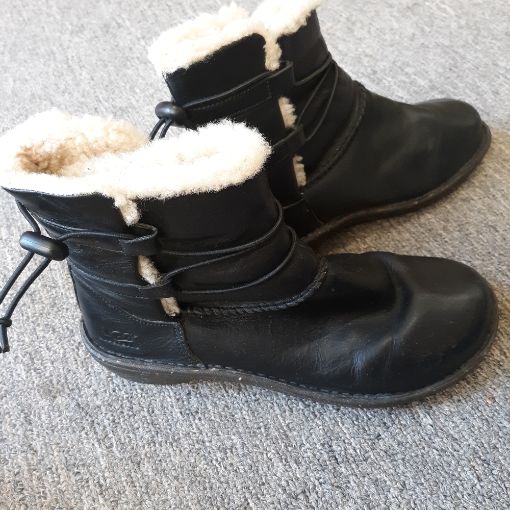 UGG leather booties